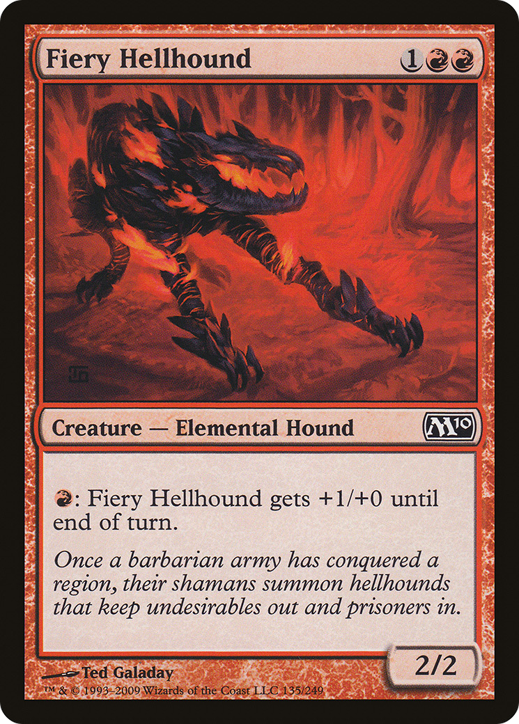 Image of Fiery Hellhound (M10-135) - Magic 2010