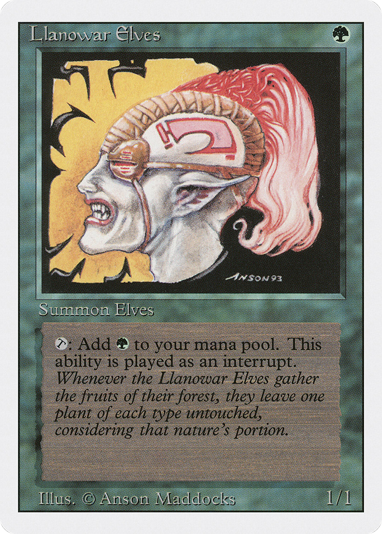 Image of Llanowar Elves (3ED-) - Revised Edition