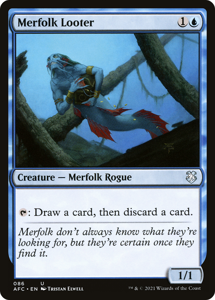 Image of Merfolk Looter (AFC-086) - Forgotten Realms Commander