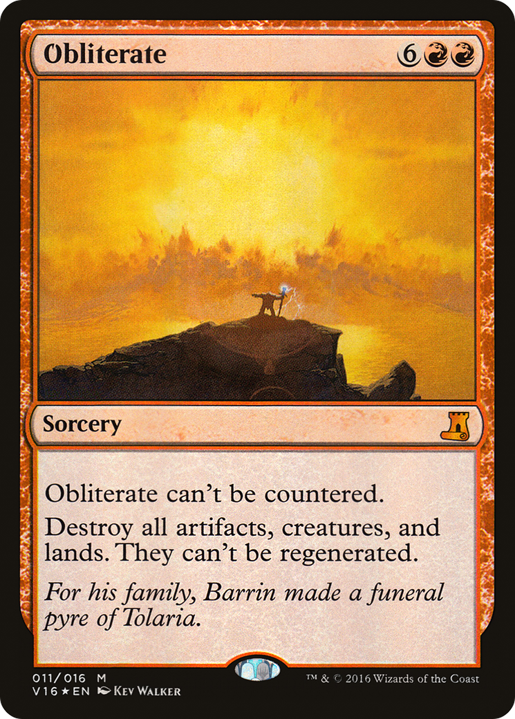 Image of Obliterate (V16-011) - From the Vault: Lore Foil