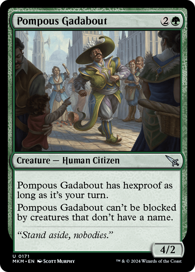 Image of Pompous Gadabout (MKM-171) - Murders at Karlov Manor Foil