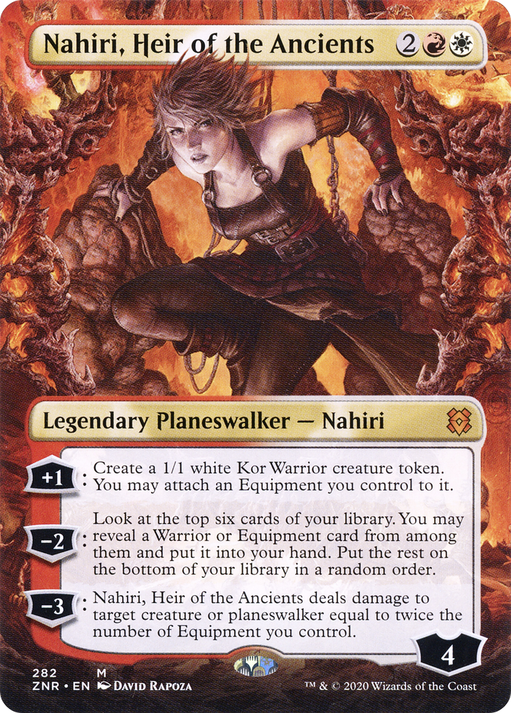 Image of Nahiri, Heir of the Ancients (Borderless) (ZNR-282) - Zendikar Rising (Borderless)