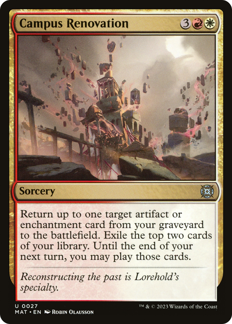 Image of Campus Renovation (MAT-027) - March of the Machine: The Aftermath Foil