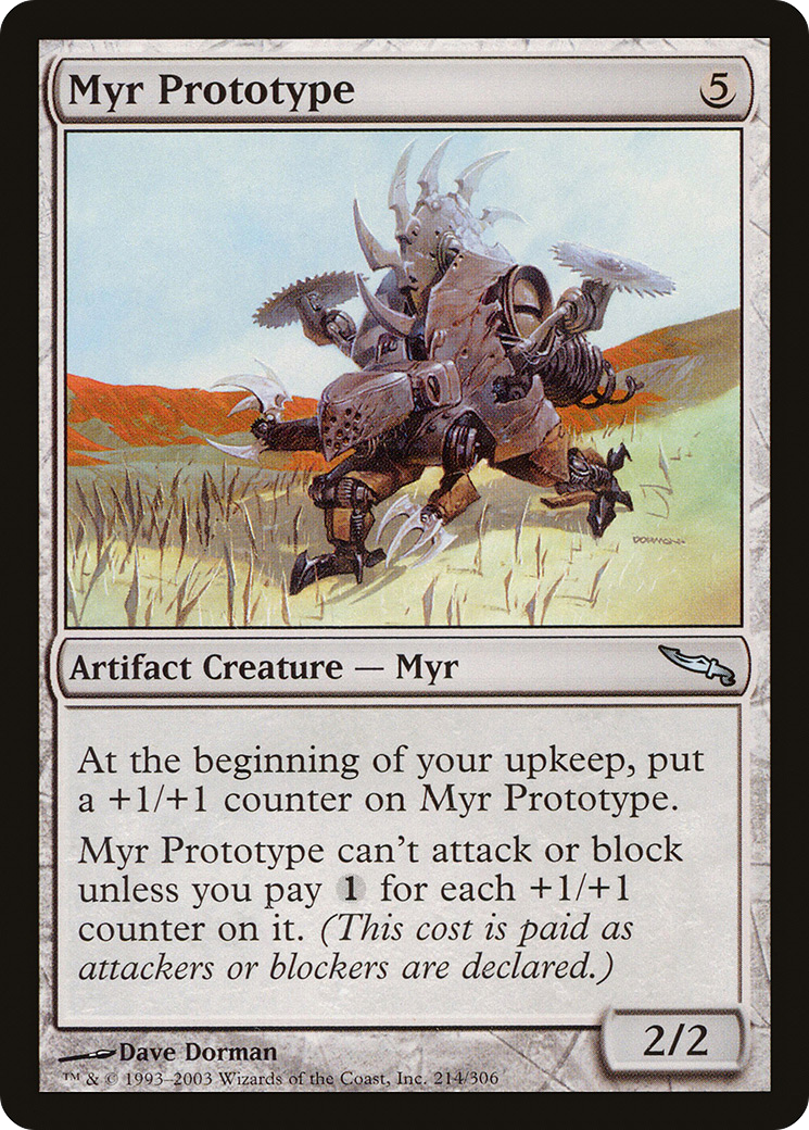 Image of Myr Prototype (MRD-214) - Mirrodin Foil