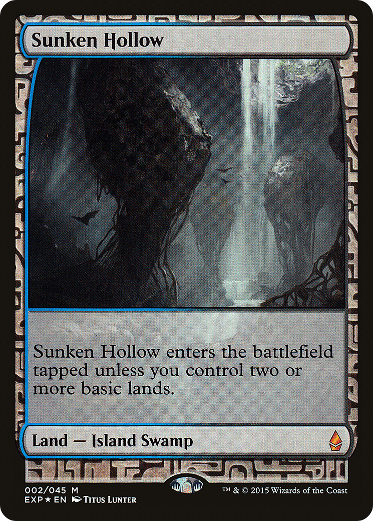 Image of Sunken Hollow (EXP-002) - Zendikar Expeditions Foil