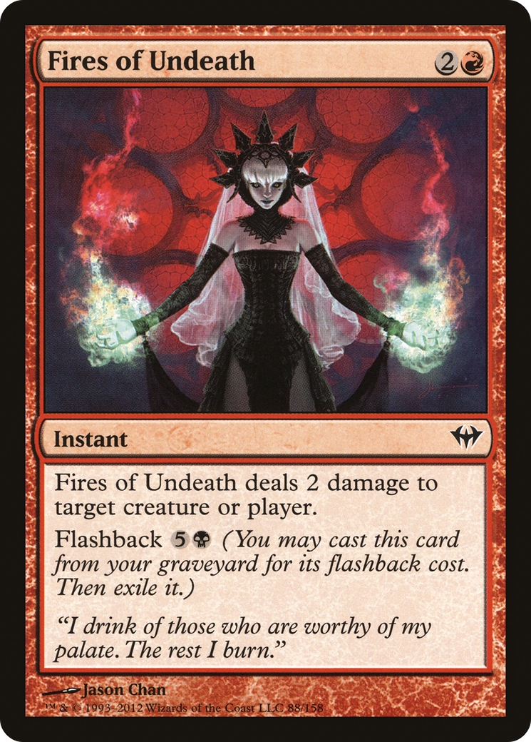 Image of Fires of Undeath (DKA-088) - Dark Ascension