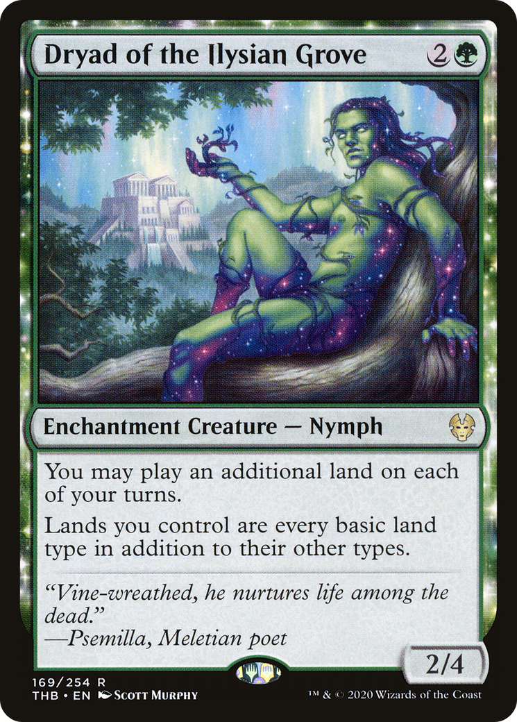 Image of Dryad of the Ilysian Grove (THB-169) - Theros Beyond Death: (enchantment) Foil