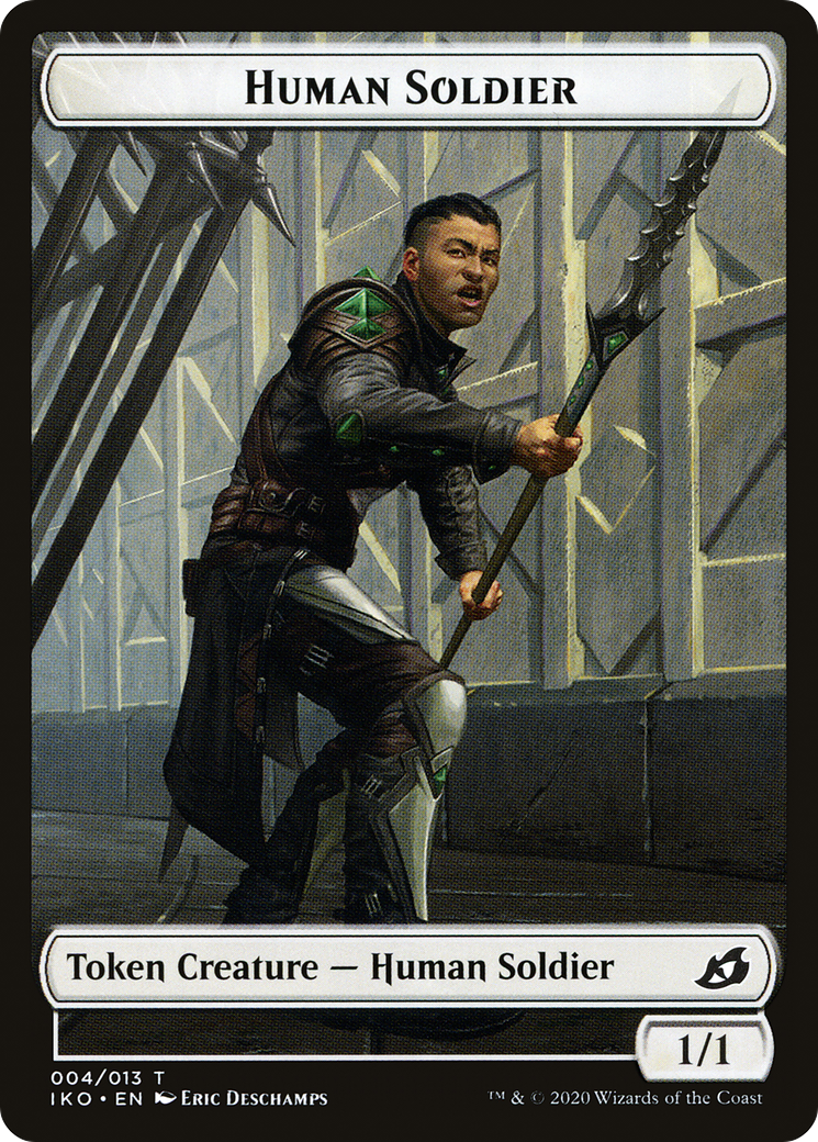 Image of Human Soldier Token (004) (IKO-004) - Ikoria: Lair of Behemoths Tokens