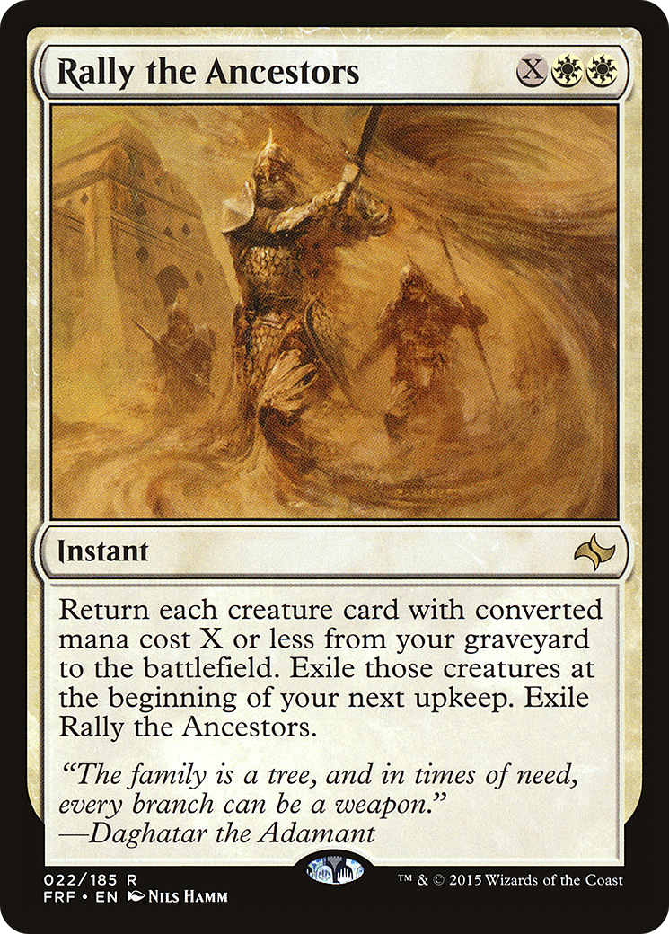 Image of Rally the Ancestors (FRF-022) - Fate Reforged Foil