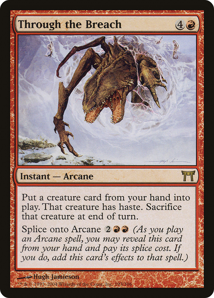 Image of Through the Breach (CHK-193) - Champions of Kamigawa Foil