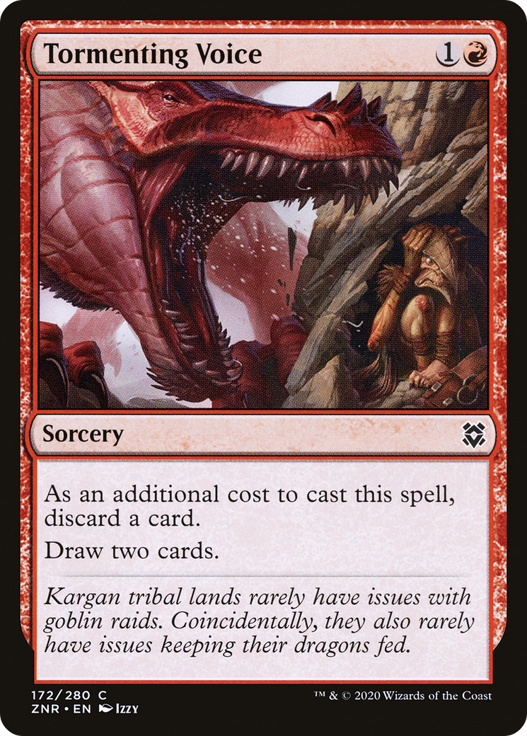 Image of Tormenting Voice (ZNR-172) - Zendikar Rising