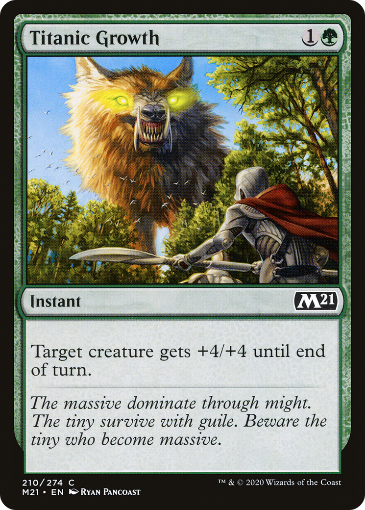 Image of Titanic Growth (M21-210) - Core Set 2021 Foil