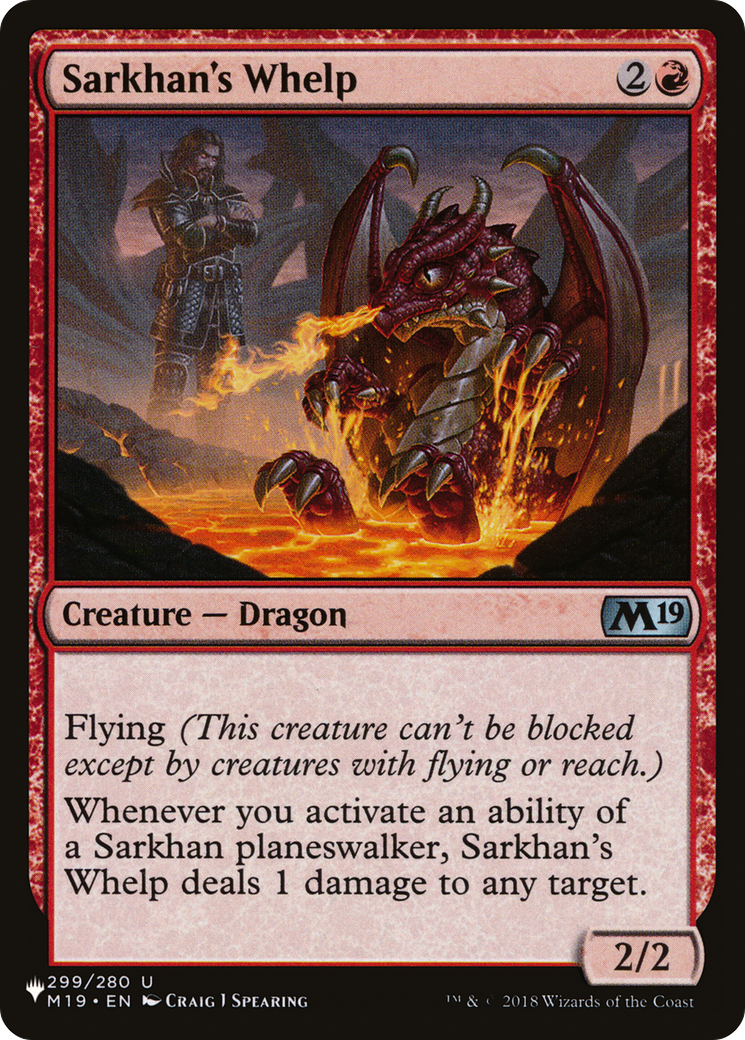 Image of Sarkhan's Whelp (LIST-M19-299) - The List