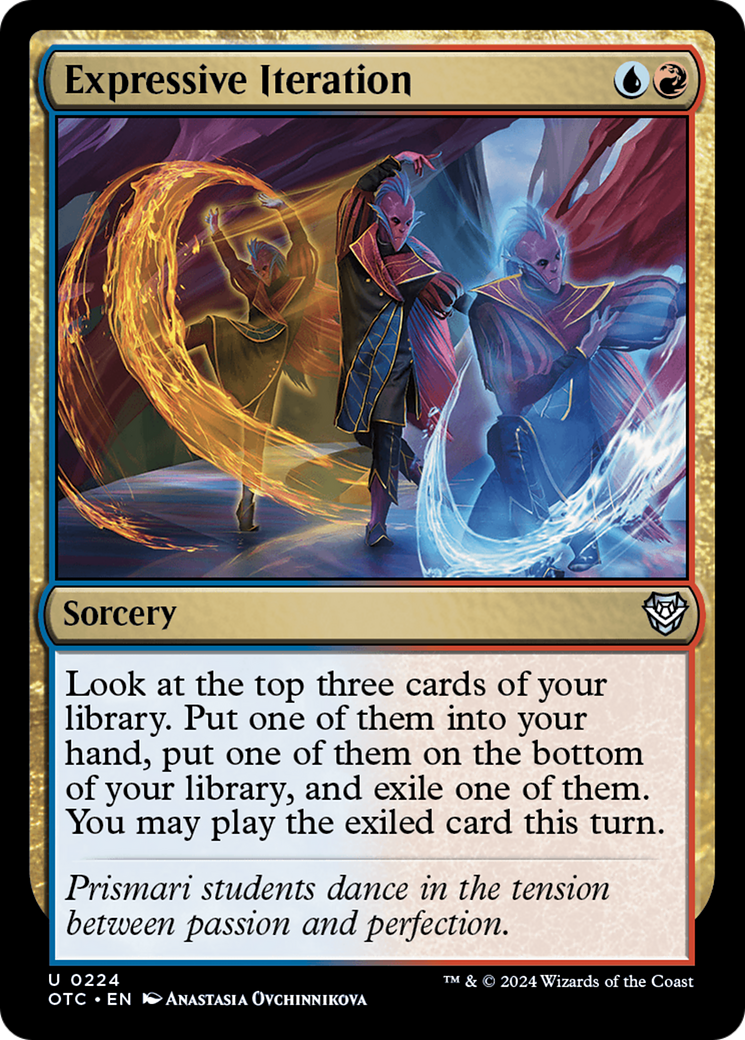 Image of Expressive Iteration (OTC-224) - Outlaws of Thunder Junction Commander