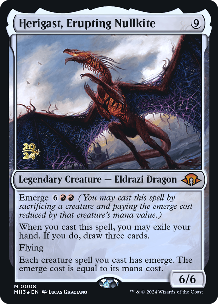 Image of Herigast, Erupting Nullkite (PRE-008) - Modern Horizons 3 Promos Foil