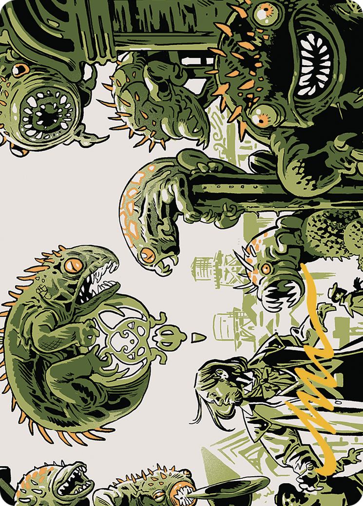 Image of Pest Infestation // Pest Infestation (AOTJ-042) - Outlaws of Thunder Junction Art Series (Borderless) Foil