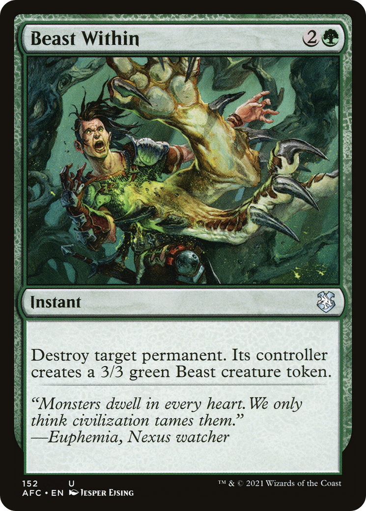 Image of Beast Within (AFC-152) - Forgotten Realms Commander