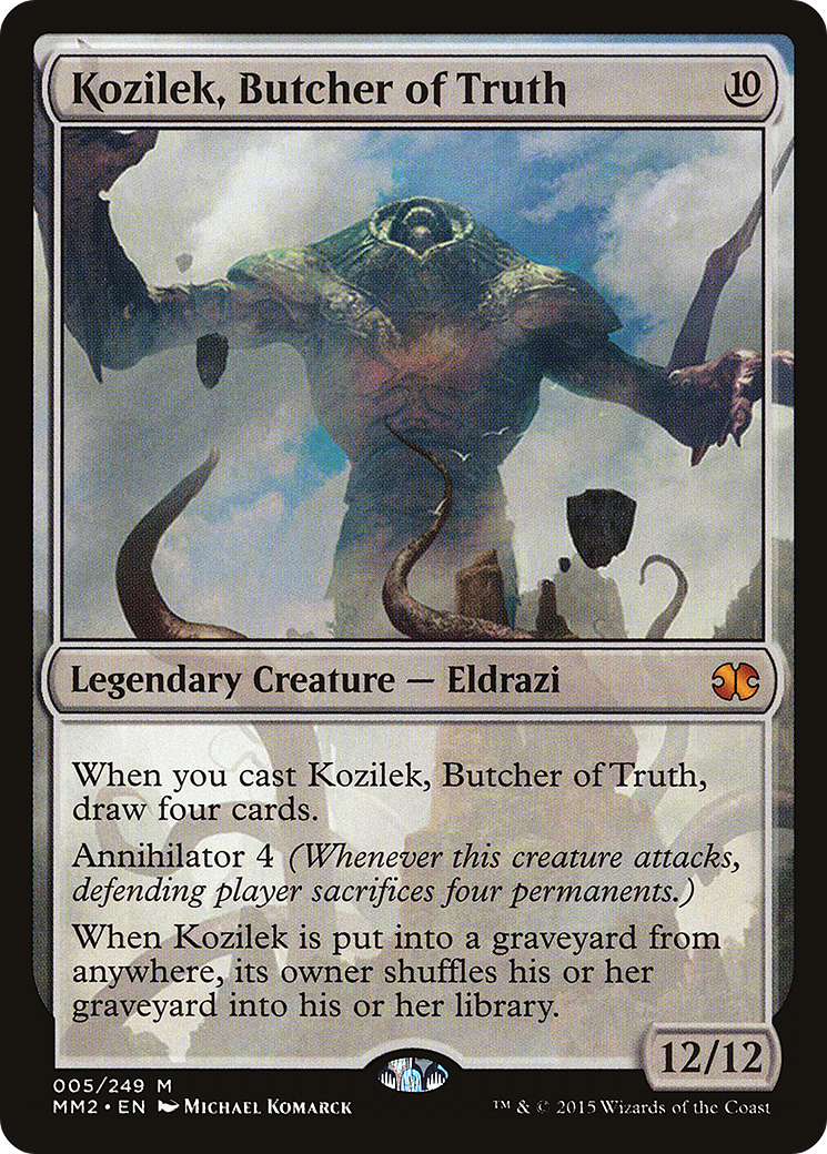 Image of Kozilek, Butcher of Truth (MM2-005) - Modern Masters 2015 Foil