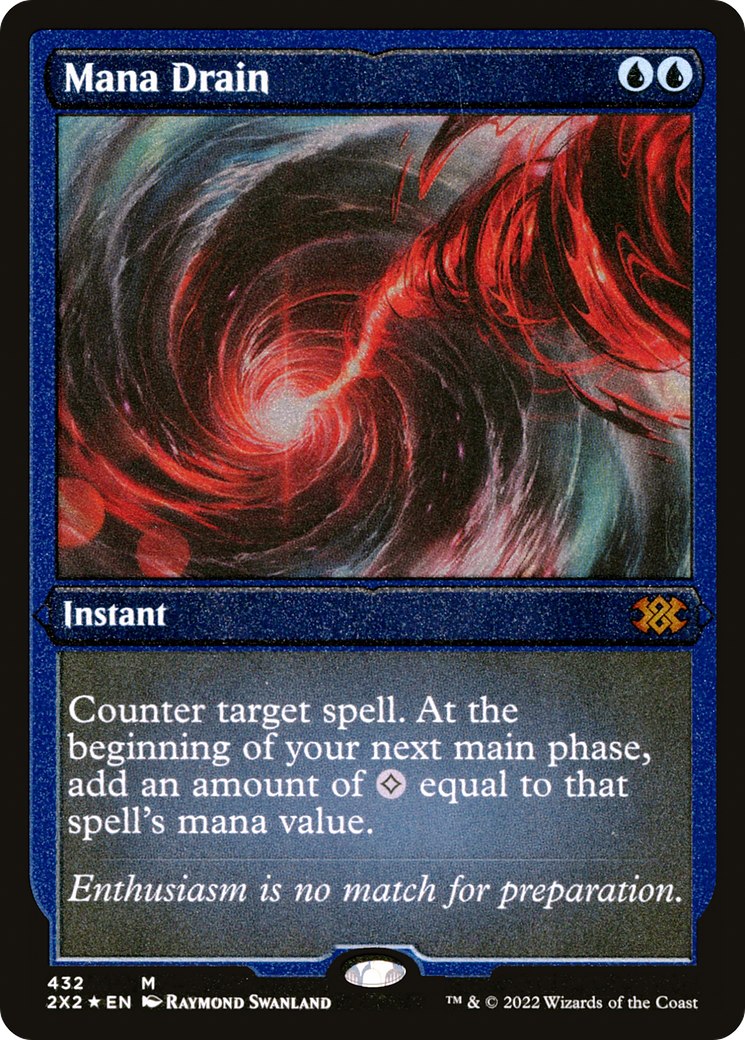 Image of Mana Drain (Foil Etched) (2X2-432) - Double Masters 2022 Foil