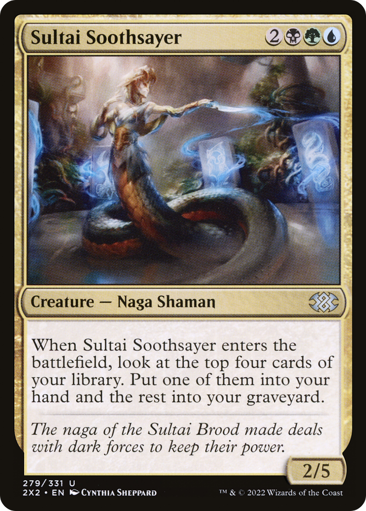 Image of Sultai Soothsayer (2X2-279) - Double Masters 2022 Foil