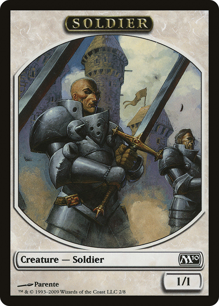 Image of Soldier (M10-002) - Magic 2010 Tokens