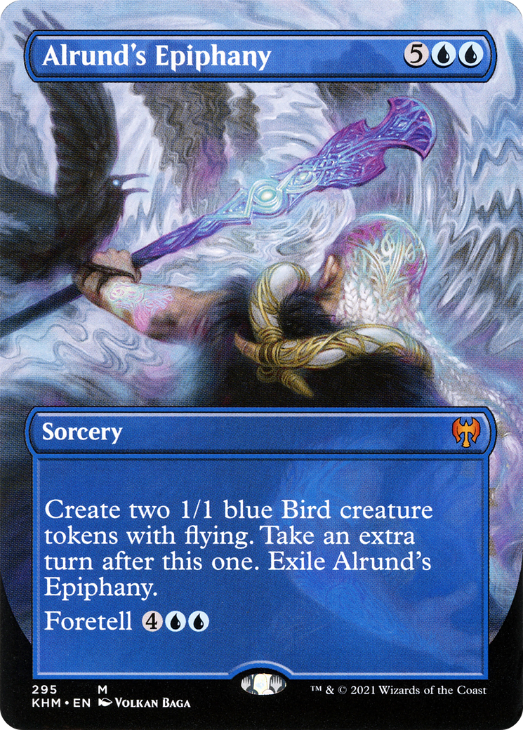 Image of Alrund's Epiphany (Borderless) (KHM-295) - Kaldheim (Borderless) Foil