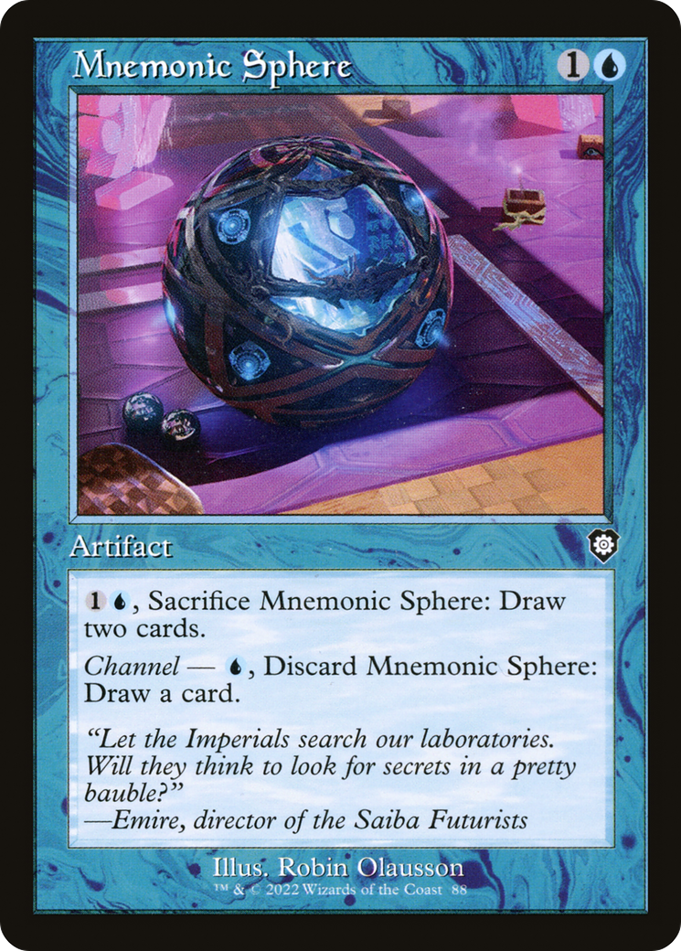 Image of Mnemonic Sphere (Retro Frame) (BRC-088) - The Brothers' War Commander