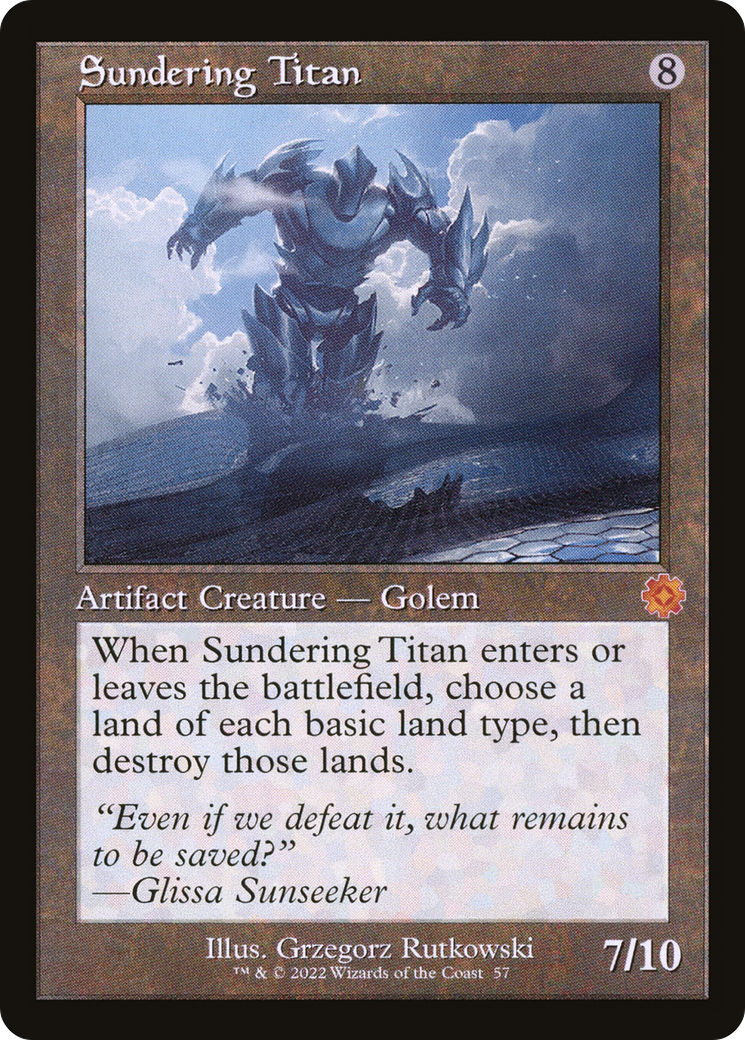 Image of Sundering Titan (BRR-057) - The Brothers' War Retro Artifacts Foil