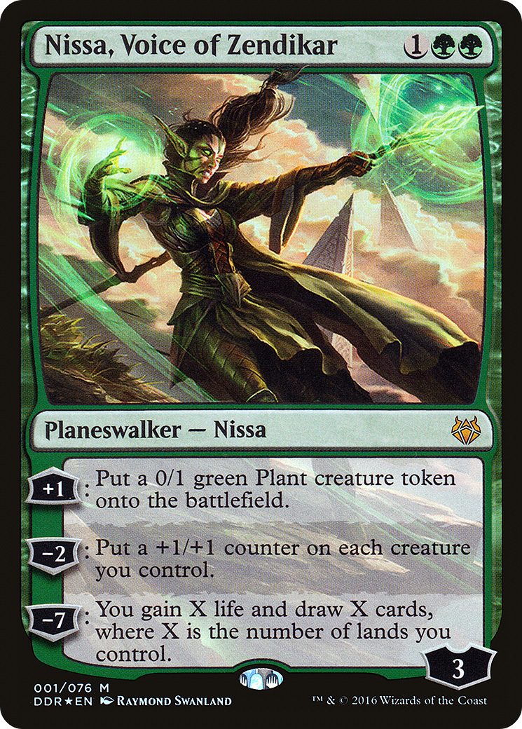Image of Nissa, Voice of Zendikar (DDR-001) - Duel Decks: Nissa vs. Ob Nixilis Foil