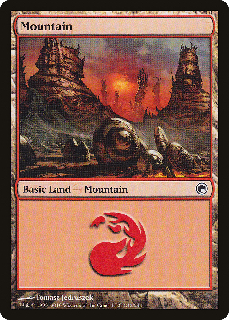 Image of Mountain (242) (SOM-242) - Scars of Mirrodin