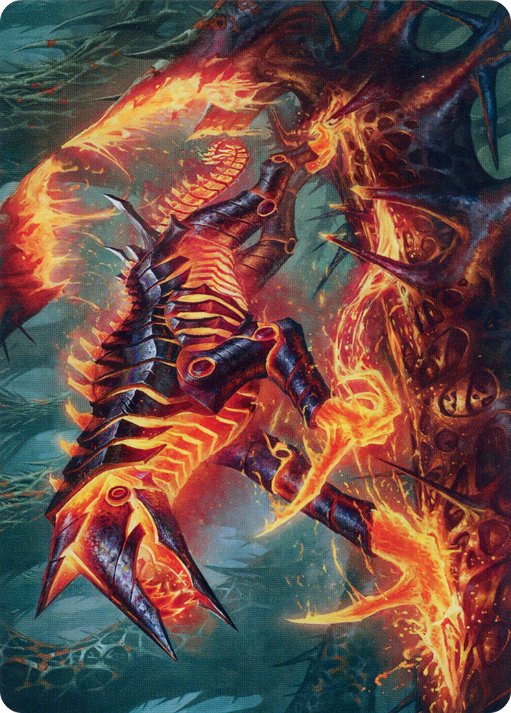 Image of Kuldotha Cackler // Kuldotha Cackler (AONE-032) - Phyrexia: All Will Be One Art Series (Borderless) Foil