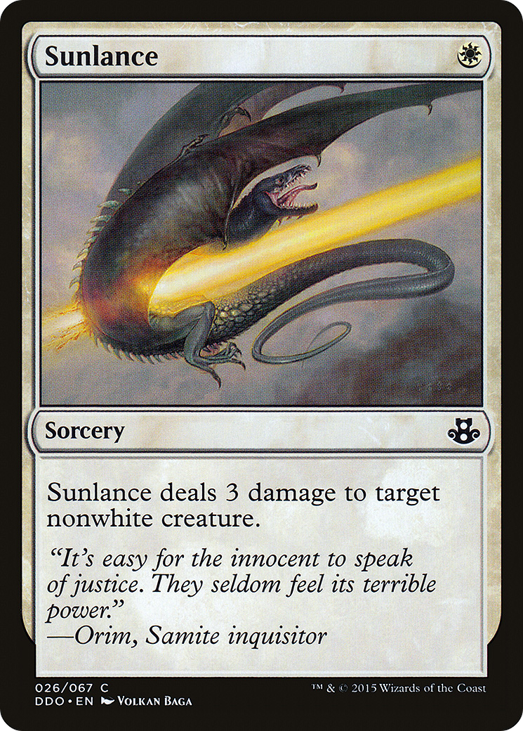 Image of Sunlance (DDO-026) - Duel Decks: Elspeth vs. Kiora