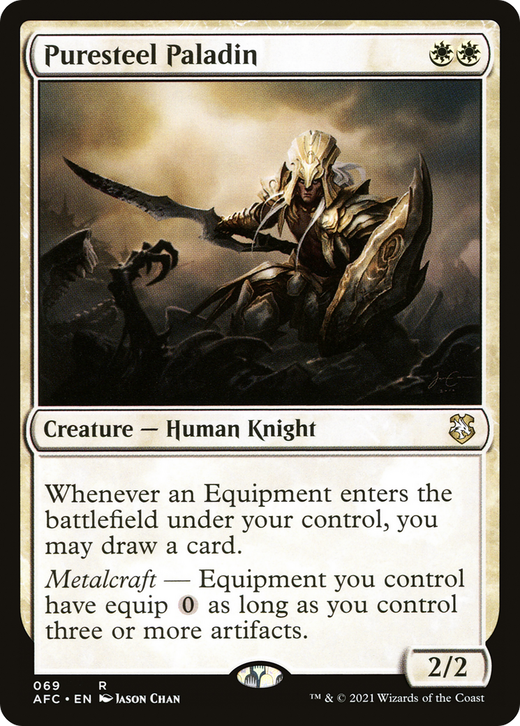 Image of Puresteel Paladin (AFC-069) - Forgotten Realms Commander