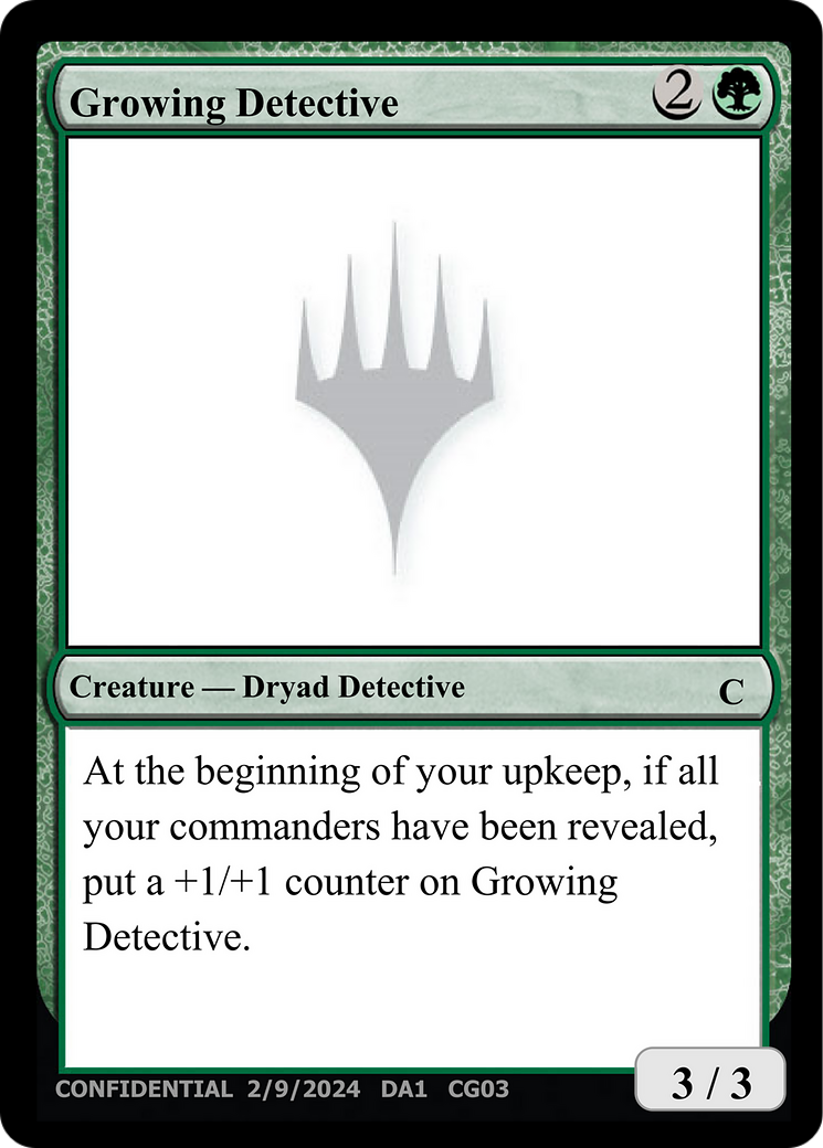 Image of Growing Detective (UNK-CG03B) - Unknown Event