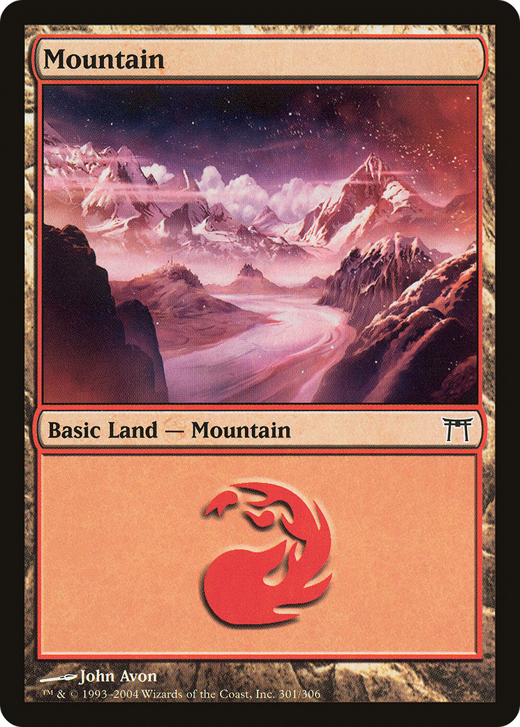 Image of Mountain (301) (CHK-301) - Champions of Kamigawa