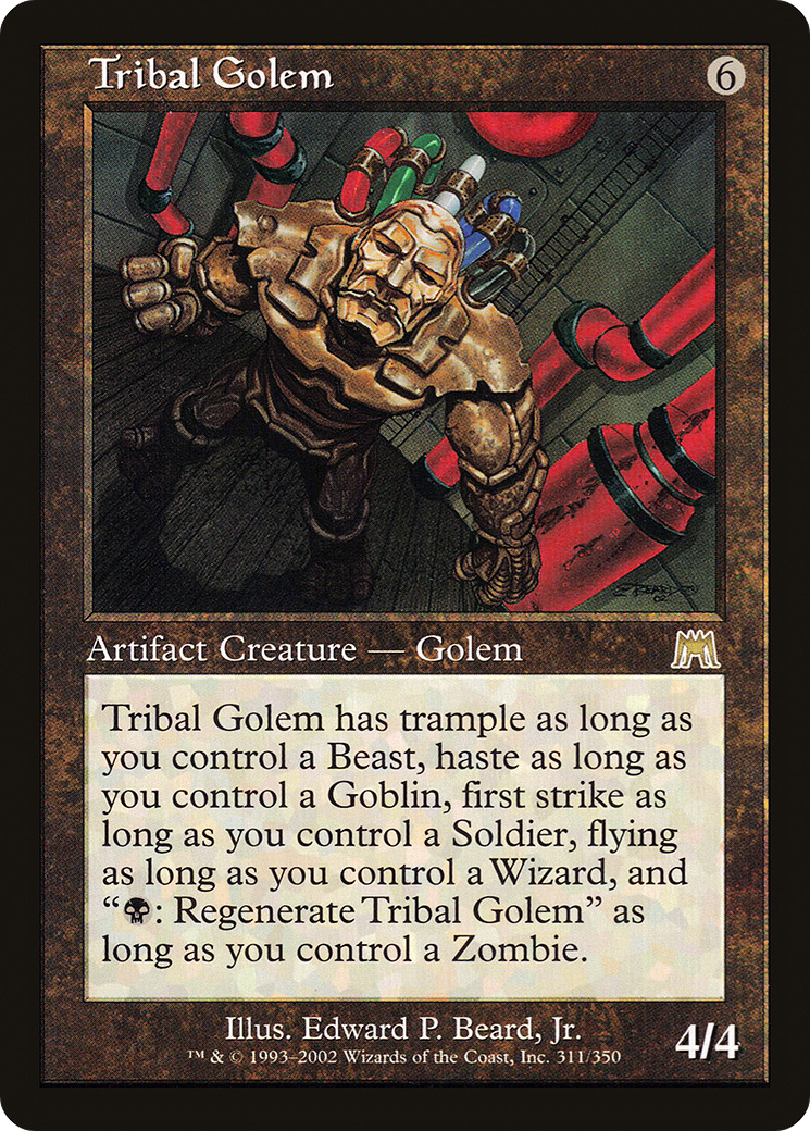 Image of Tribal Golem (ONS-311) - Onslaught Foil