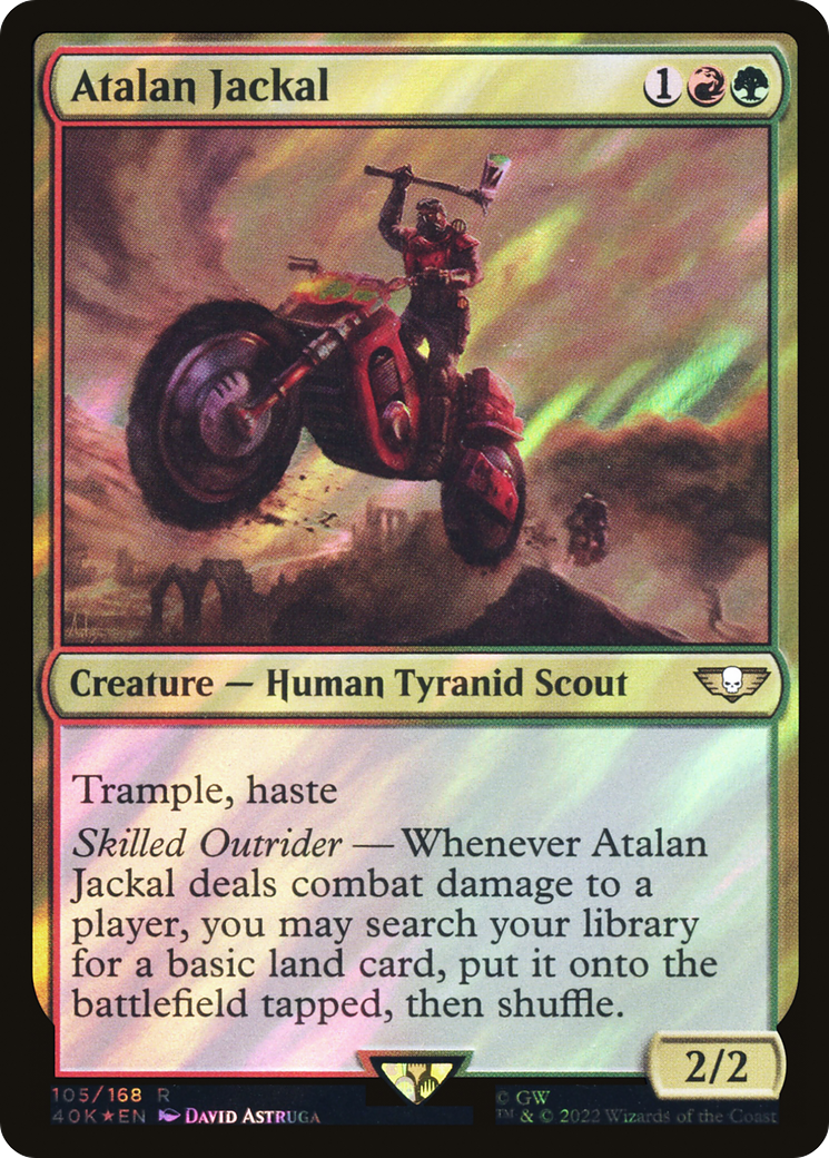 Image of Atalan Jackal (Surge Foil) (40K-105) - Warhammer 40,000 Commander Foil