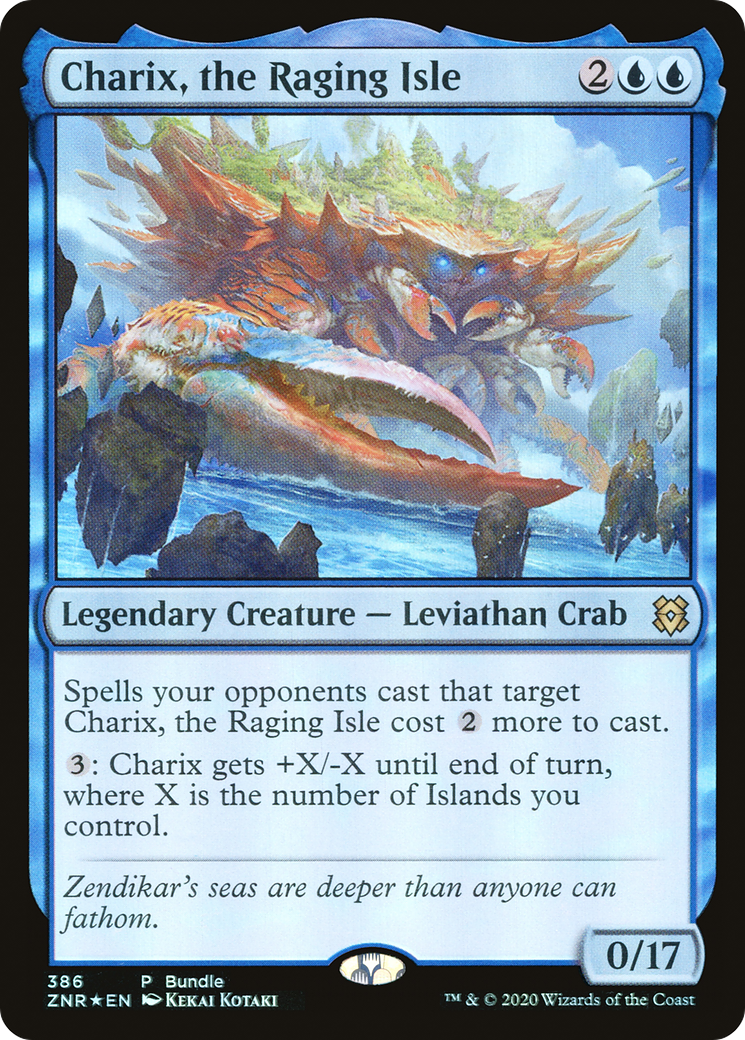 Image of Charix, the Raging Isle (ZNR Bundle) (UMP-386) - Zendikar Rising Foil
