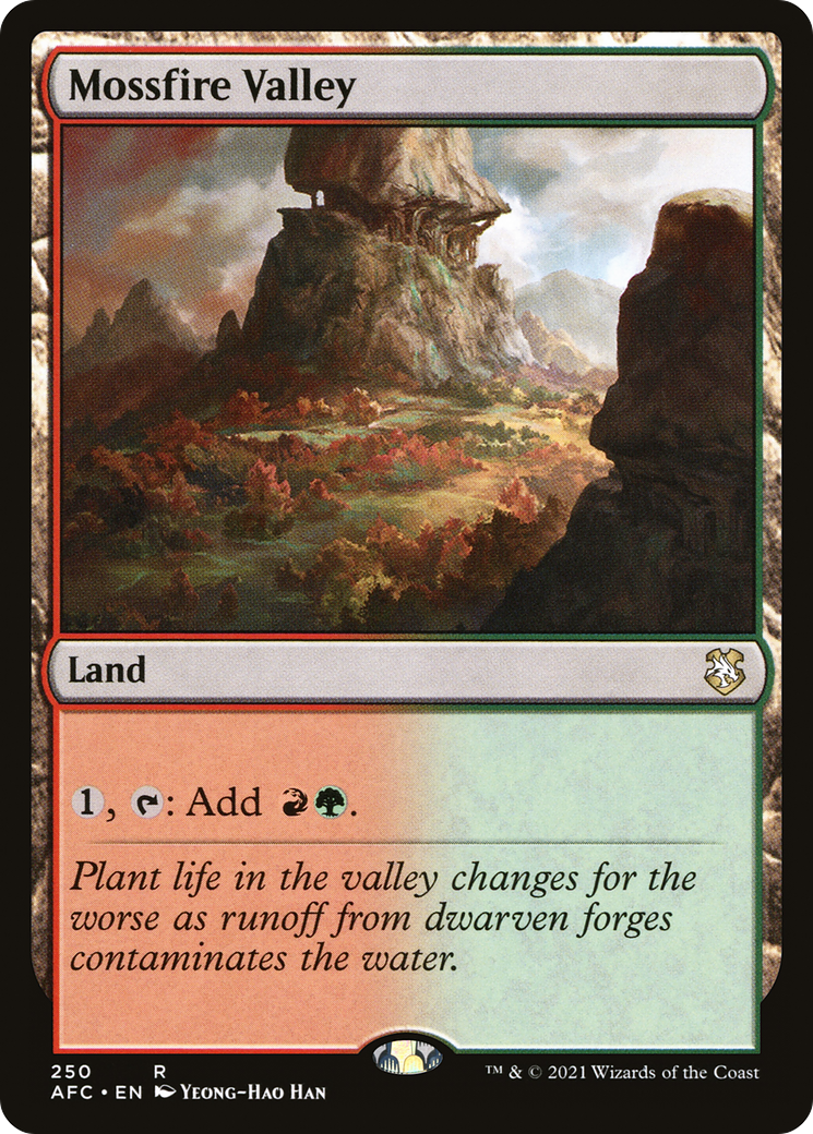 Image of Mossfire Valley (AFC-250) - Forgotten Realms Commander