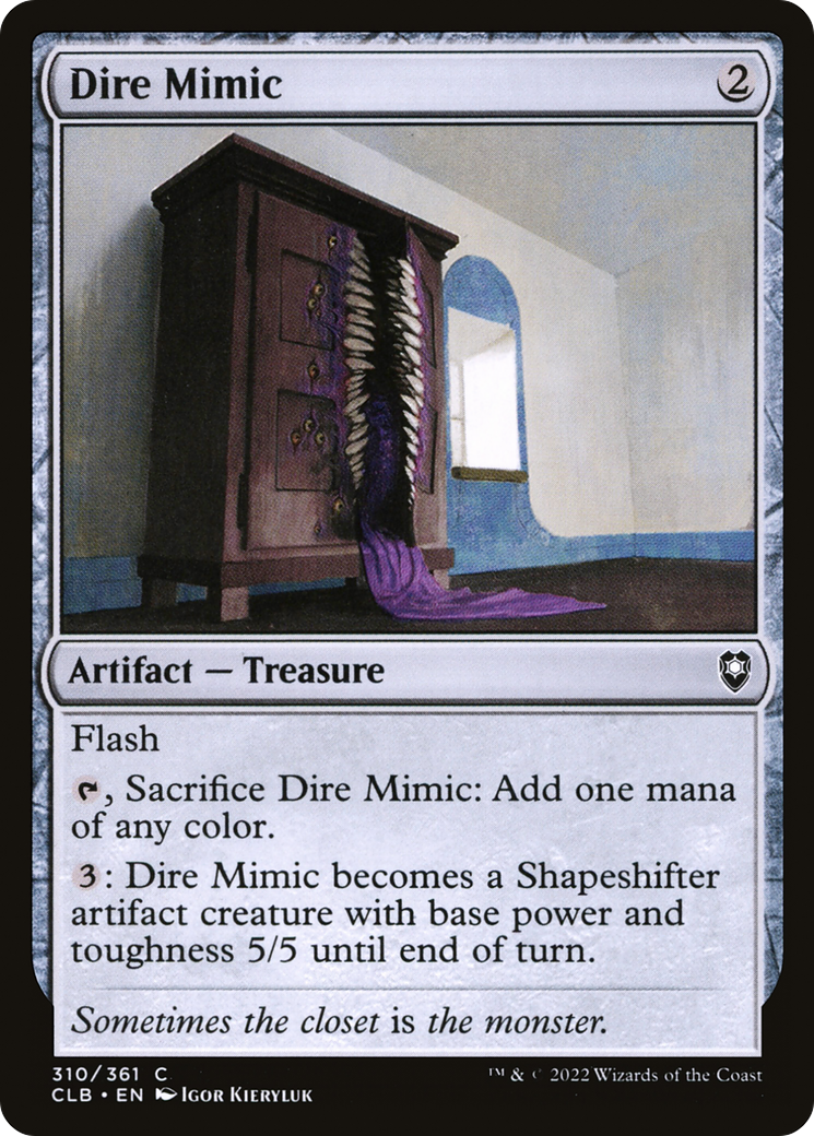 Image of Dire Mimic (CLB-310) - Commander Legends: Battle for Baldur's Gate Foil