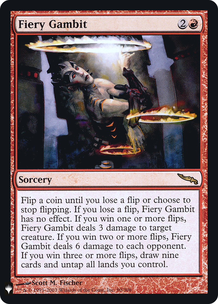 Image of Fiery Gambit (PLST-MRD-90) - The List Foil