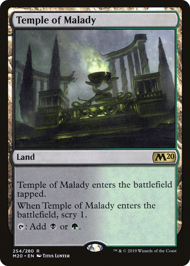 Image of Temple of Malady (M20-254) - Core Set 2020 Foil