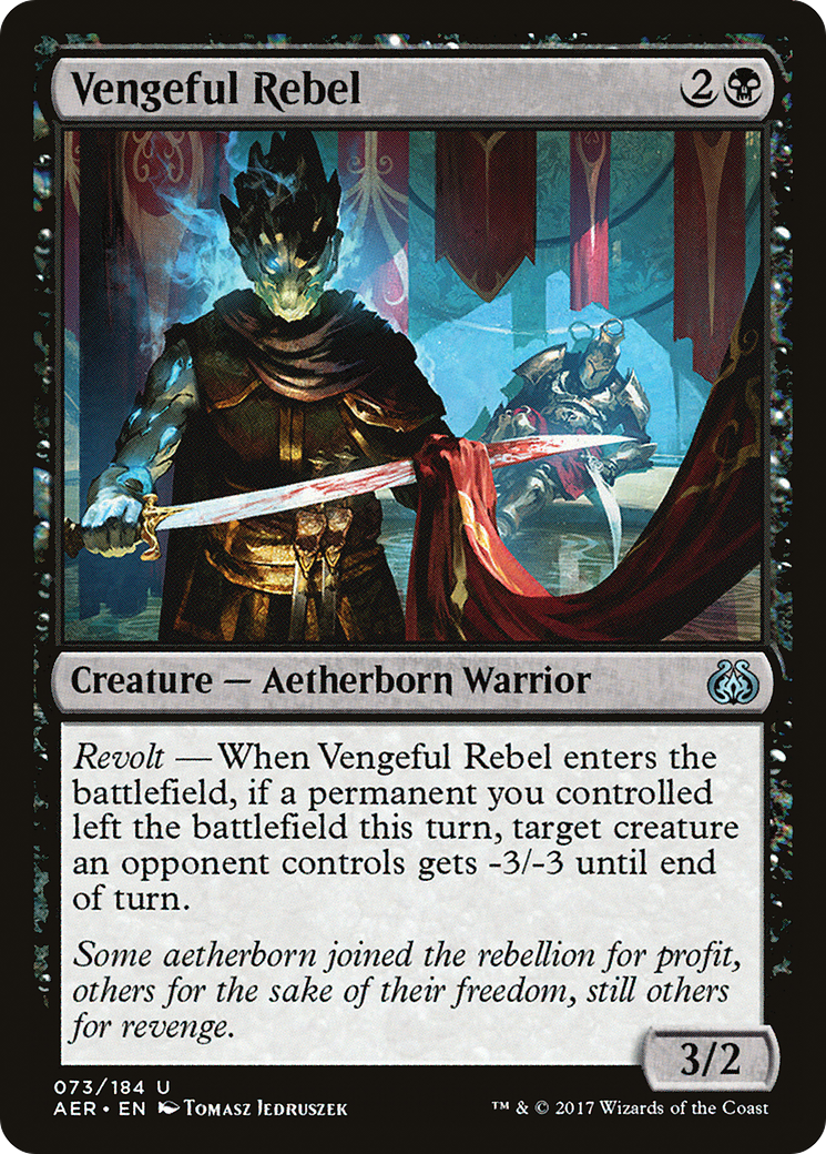 Image of Vengeful Rebel (AER-073) - Aether Revolt Foil