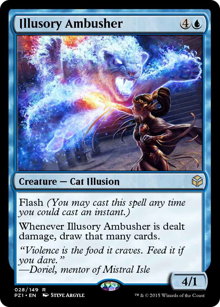 Image of Illusory Ambusher (PZ1-028) - Legendary Cube Prize Pack Foil