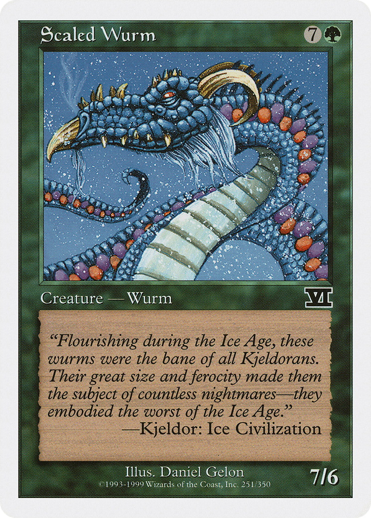 Image of Scaled Wurm (6ED-251) - Classic Sixth Edition