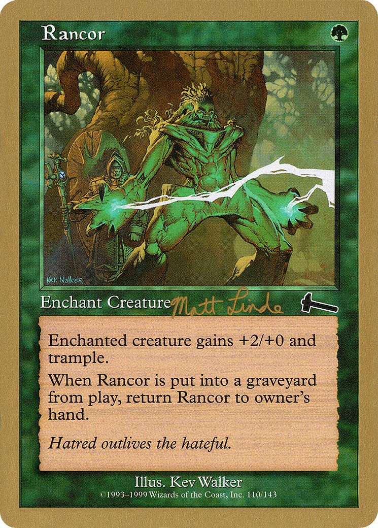 Image of Rancor - 1999 Matt Linde (ULG) (WCD-) - World Championship Decks 1999
