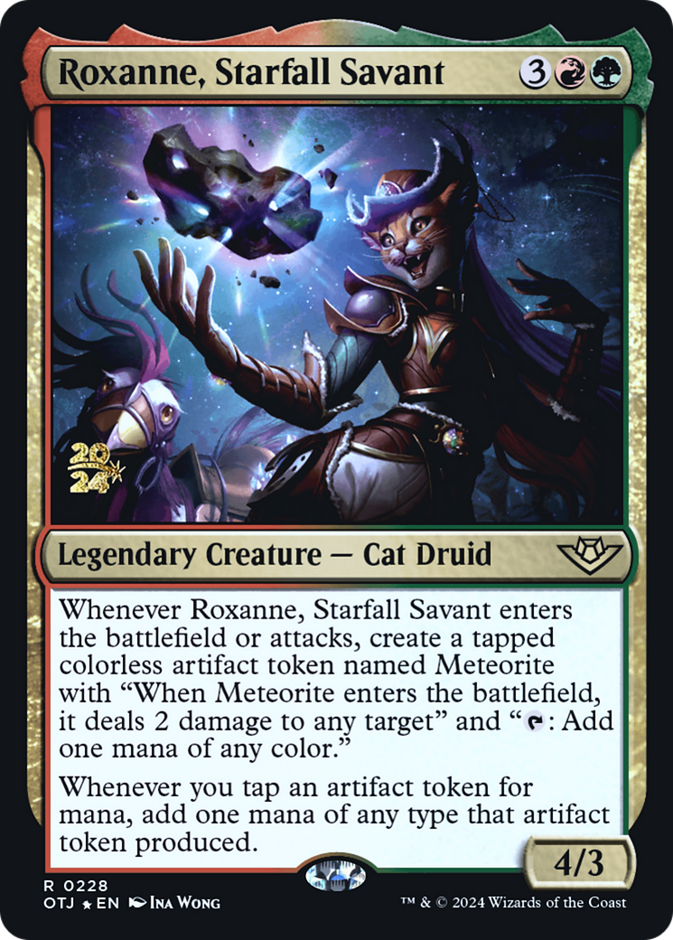 Image of Roxanne, Starfall Savant (PRE-228) - Outlaws of Thunder Junction Promos Foil