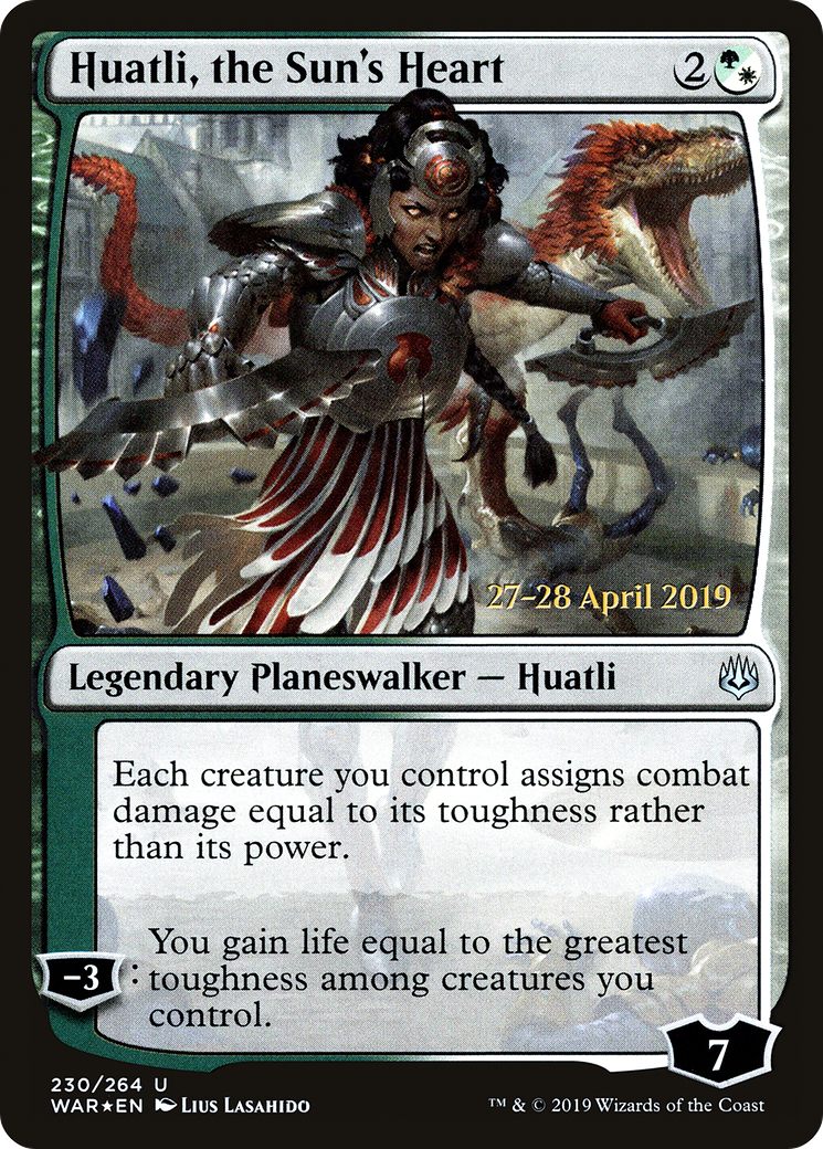Image of Huatli, the Sun's Heart (PRE-230) - War of the Spark Promos Foil
