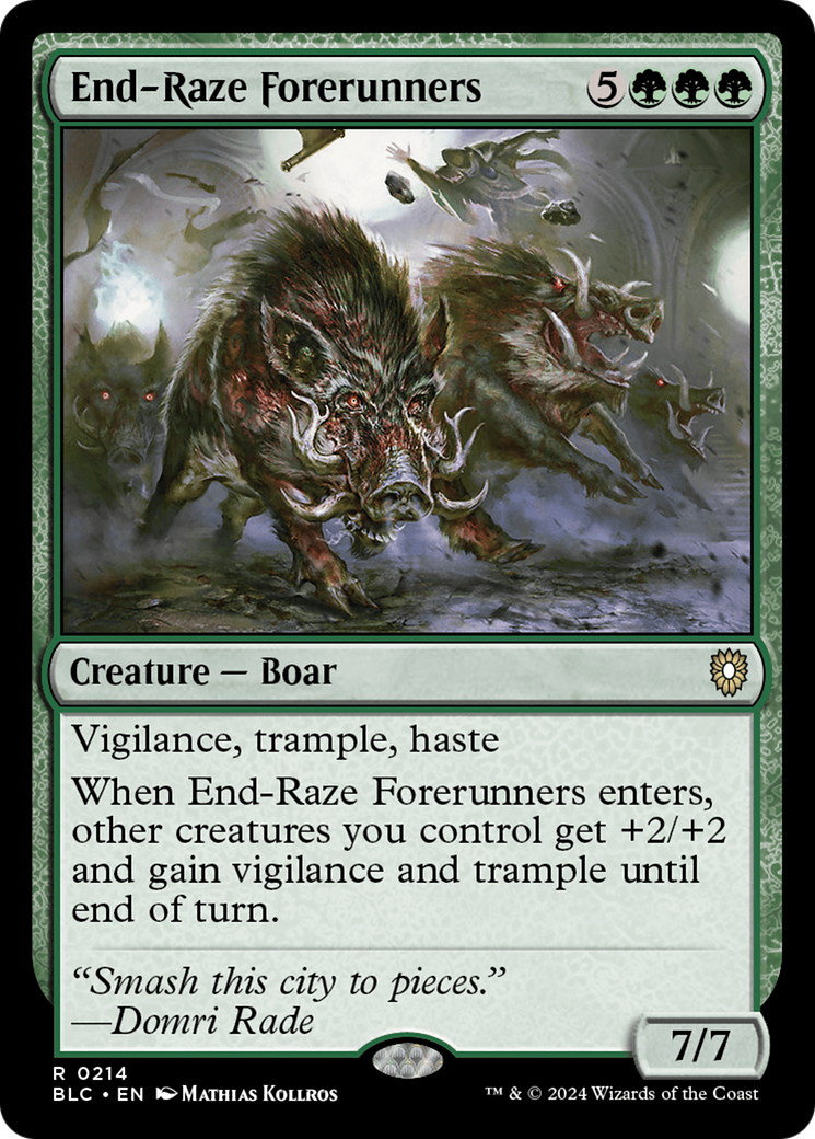 Image of End-Raze Forerunners (BLC-214) - Bloomburrow Commander
