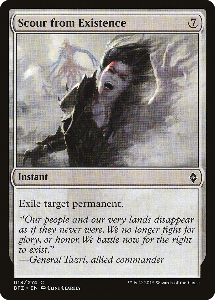 Image of Scour from Existence (BFZ-013) - Battle for Zendikar